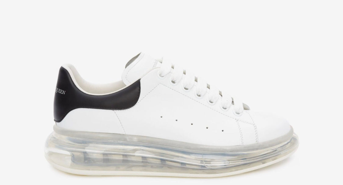 ALEXANDER MCQUEEN White Leather And Mixed Sole