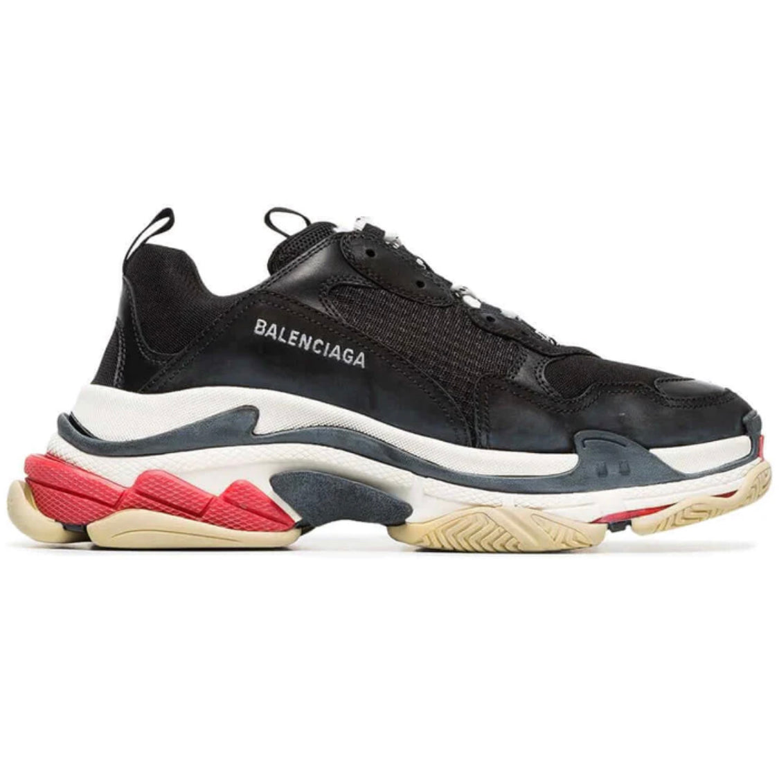 BALENCIAGA TRIPLE S – BLACK WHITE RED