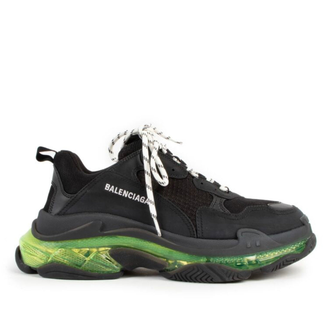 Balenciaga Triple-S Clear Sole Black