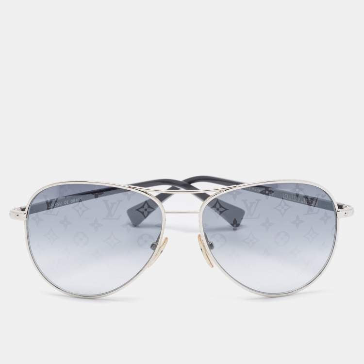 Louis Vuitton Z0165U Black & Silver Sunglasses