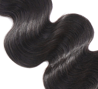 (Jlxr)Joluxury Human Hair Bundles With Closure 3 Bundles Body Wave Brazilian Hair With Swiss Lace Closure