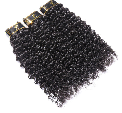 (Jlxr) Italian Curly Human Hair Bundles with Closure Brazilian Virgin Hair Free Shipping