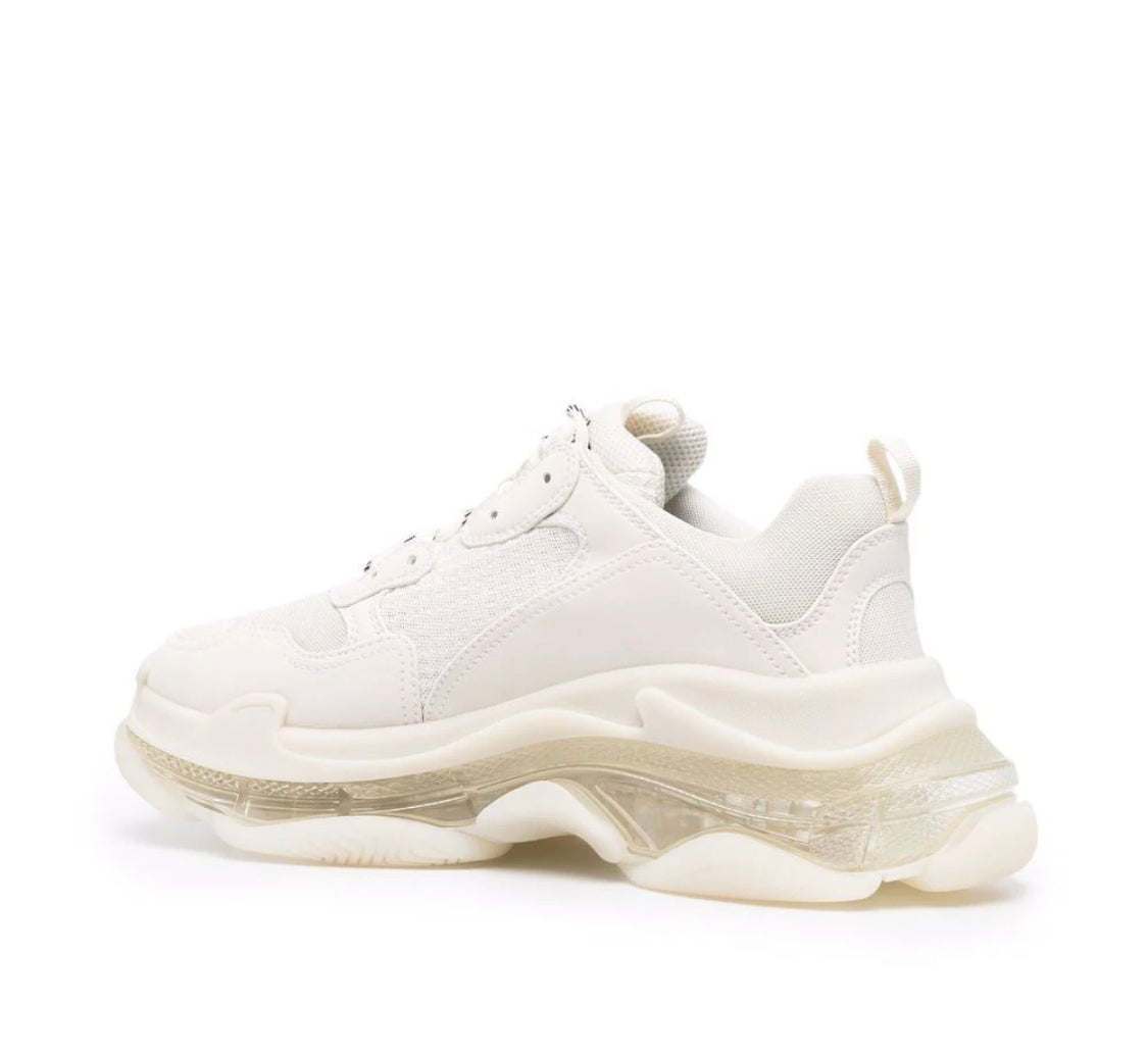 BALENCIAGA TRIPLE S – CLEAR SOLE WHITE