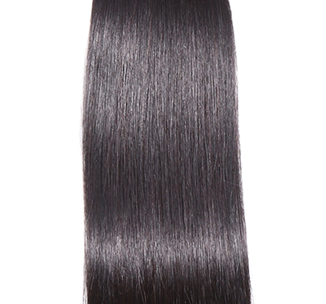 (Jlxr)Straight Hair 3 Bundles With Closure Virgin Human Hair 4*4 Swiss Lace Brazilian Hair