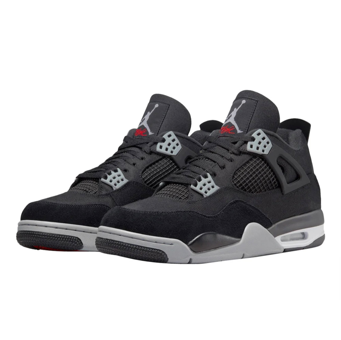 Air Jordan 4 Black Canvas