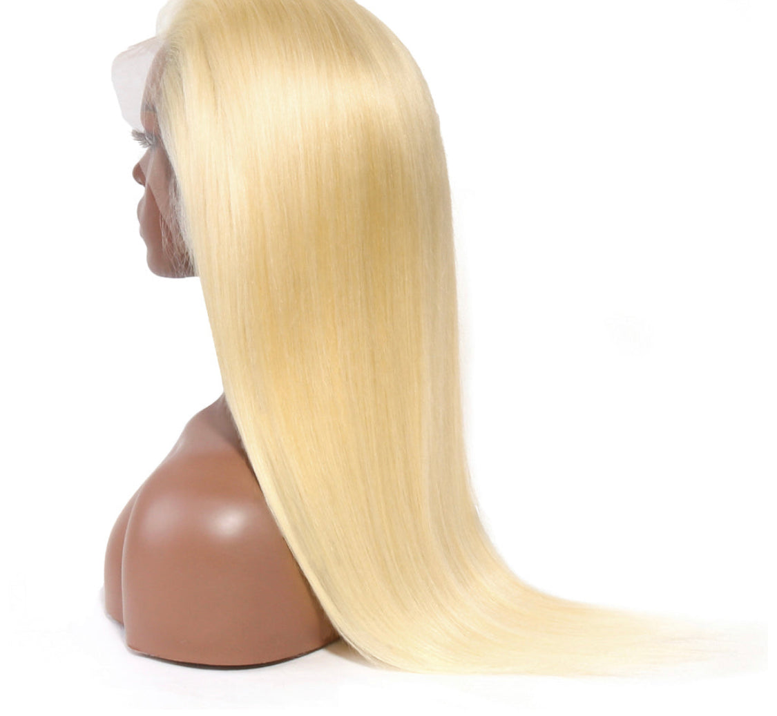 HD Lace(Jlxr) Blonde 613 Front Lace Wig Human Hair Wigs For Women Straight 13x4 Lace Frontal Wig