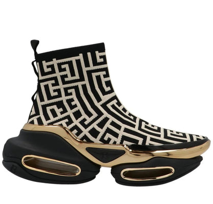 Balmain B-Bold Monogram Slip-On Sneakers