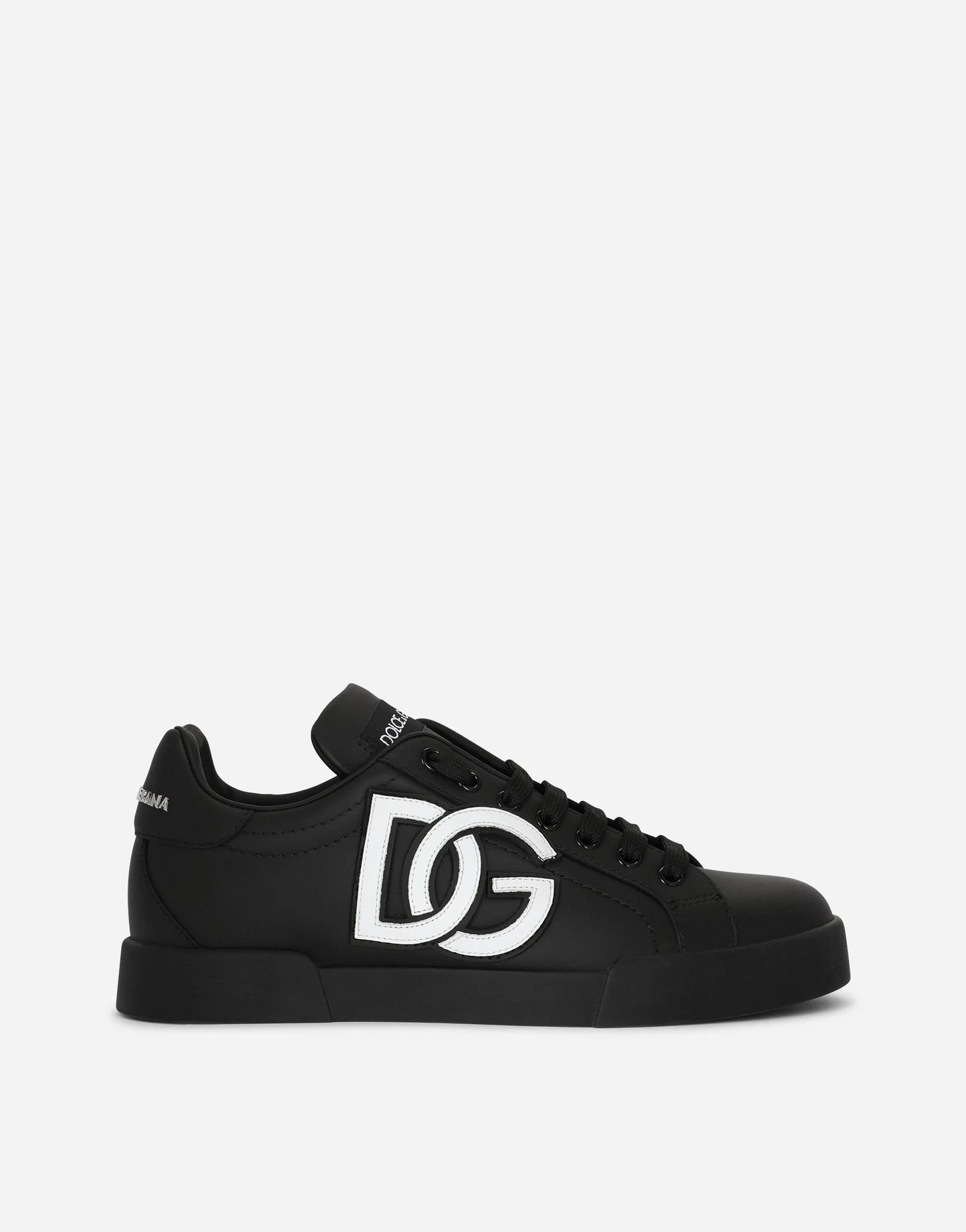 DG Calfskin Portofino sneakers (B/W) (Women)