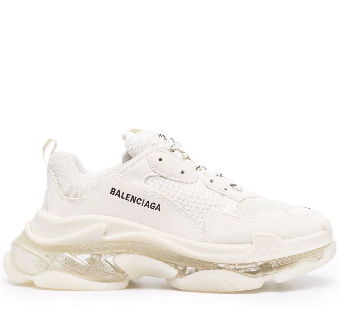 BALENCIAGA TRIPLE S – CLEAR SOLE WHITE