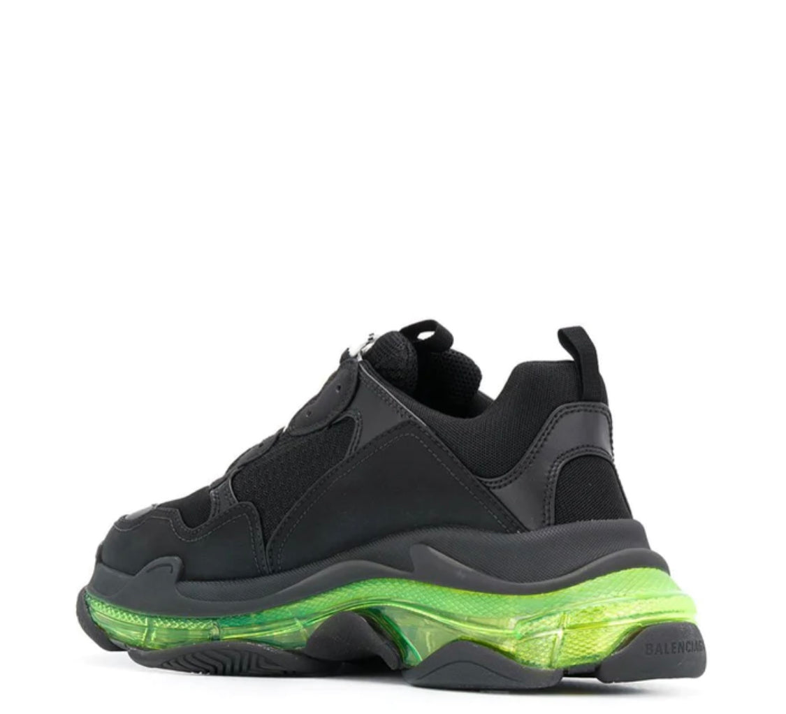 Balenciaga Triple-S Clear Sole Black