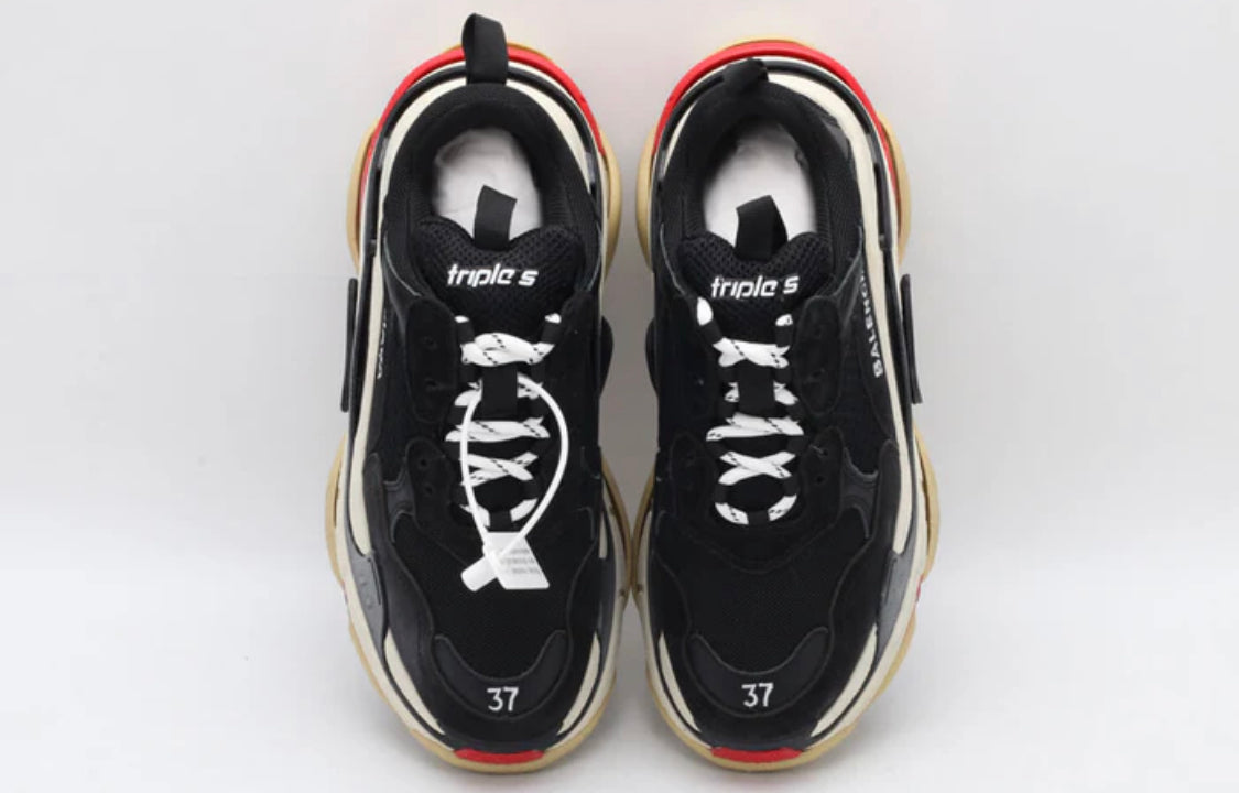 BALENCIAGA TRIPLE S – BLACK WHITE RED