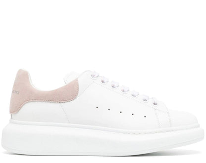 ALEXANDER MCQUEEN White Leather And Rose Velvet