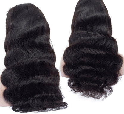 (Jlxr)100% Human Hair Wigs Body Wave 4x4 Front Lace Wig with Free Shipping