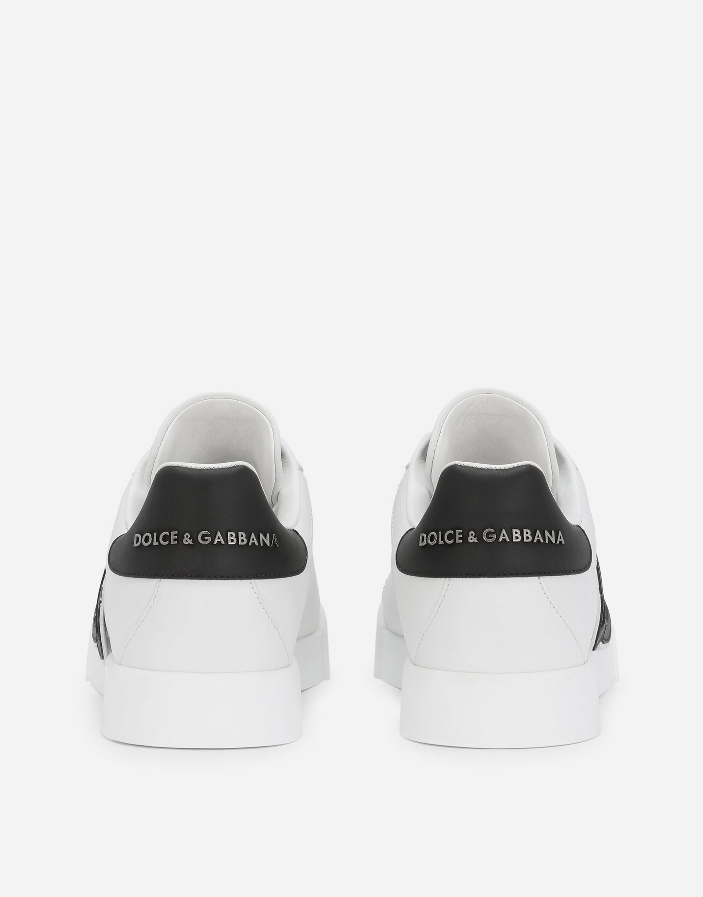 DG Calfskin Portofino sneakers (B/W) (Women)