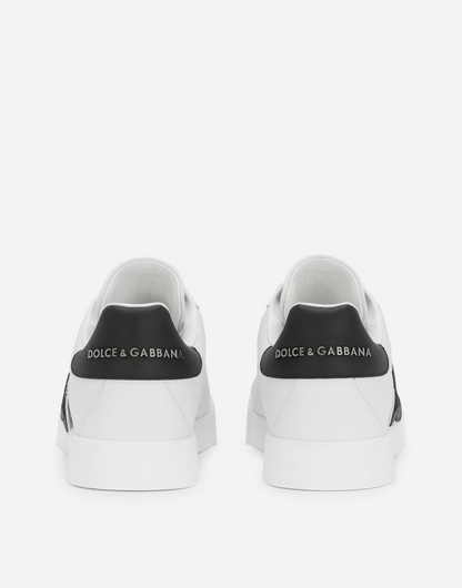 DG Calfskin Portofino sneakers (B/W) (Women)