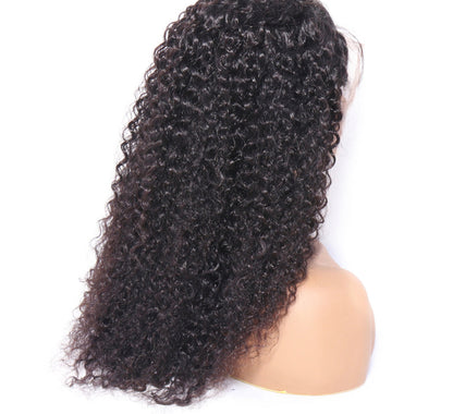 (Jlxr)Wigs For Black Women Remy Human Hair Kinky Curly 13x4 Front Lace Wig 150% Pre Plucked with Baby Hair