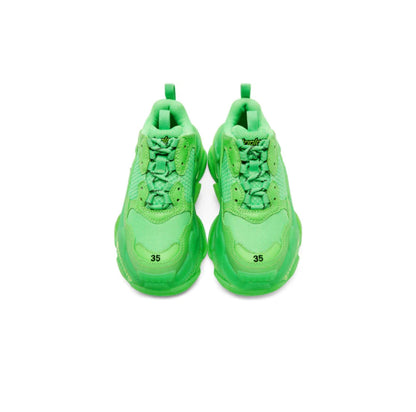 BALENCIAGA TRIPLE S – CLEAR SOLE NEON GREEN